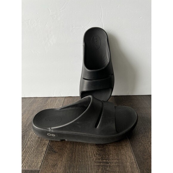 Oofos Ooahh Sport Recovery Slides Black Size EU 38 W7 M5 Unisex Sandal - Picture 2 of 7